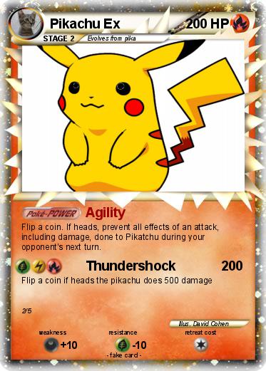Pokemon Pikachu Ex