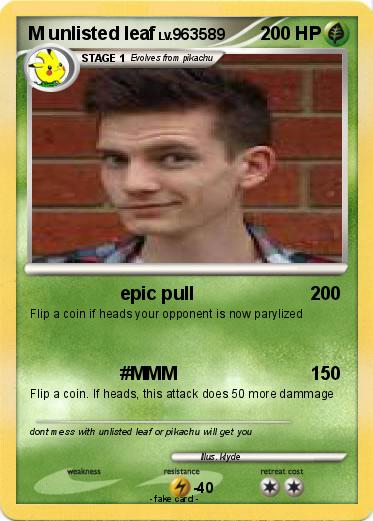 Pokemon M unlisted leaf