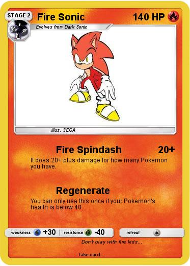 Pokemon Fire Sonic