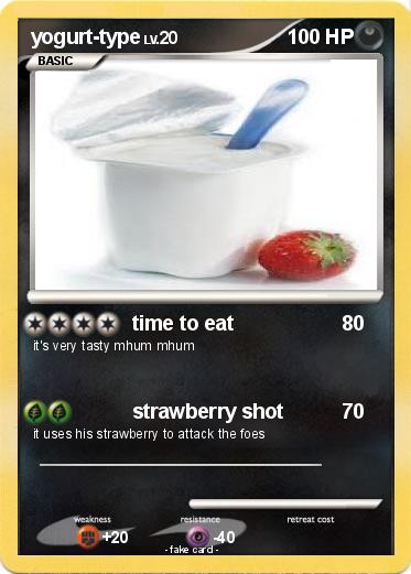 Pokemon yogurt-type