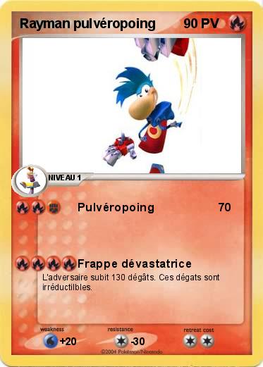 Pokemon Rayman pulvéropoing