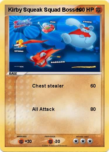 Pokemon Kirby Squeak Squad Bosses