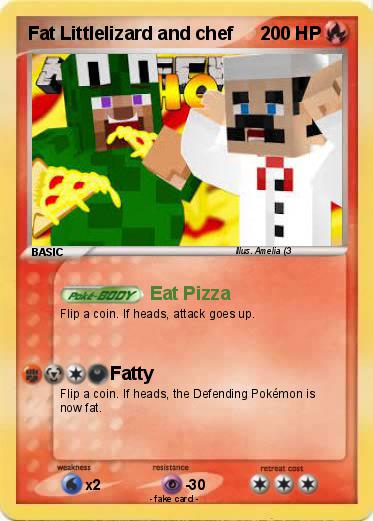 Pokemon Fat Littlelizard and chef