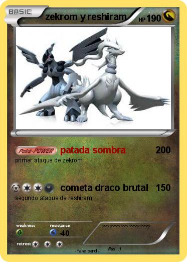 Pokemon zekrom y reshiram