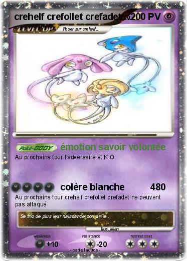 Pokemon crehelf crefollet crefadet