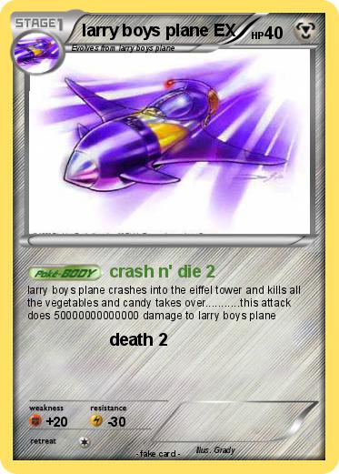 Pokemon larry boys plane EX