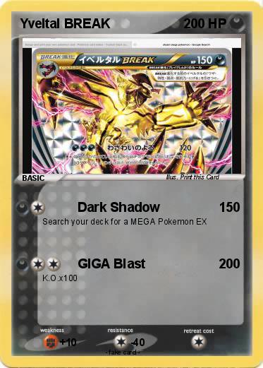 Pokemon Yveltal BREAK