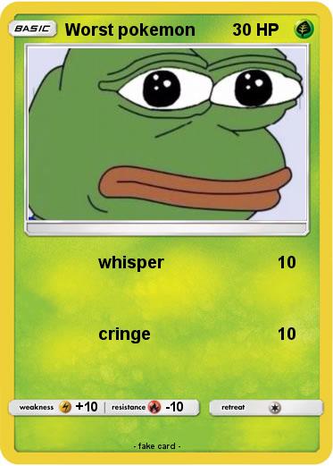 Pokemon Worst pokemon