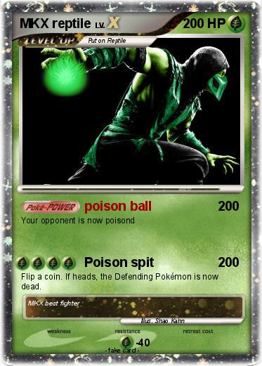 Pokemon MKX reptile