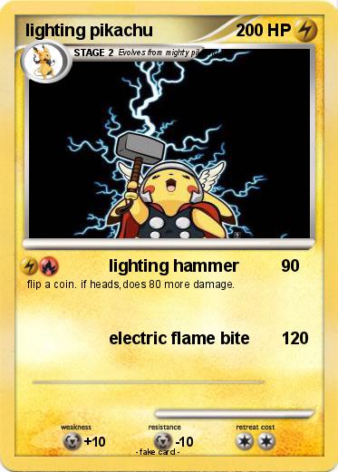 Pokemon lighting pikachu