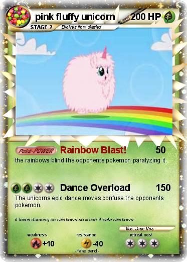 Pokemon pink fluffy unicorn