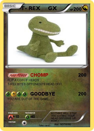 Pokemon T- REX     GX