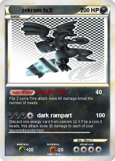 Pokemon zekrom lv.X