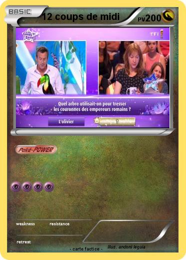 Pokemon 12 coups de midi
