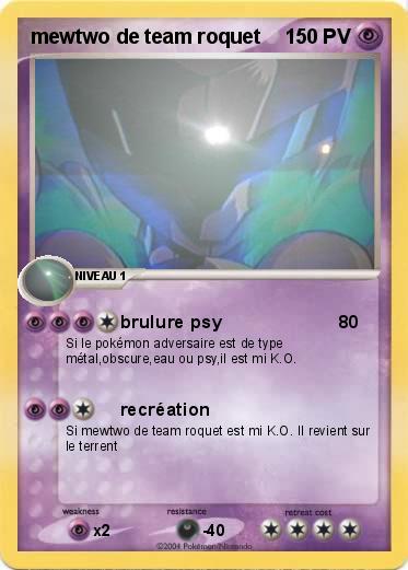 Pokemon mewtwo de team roquet