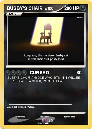 Pokemon BUSBY'S CHAIR