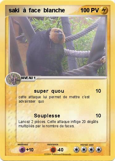Pokemon saki  à  face  blanche