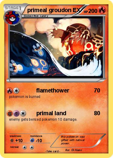 Pokemon primeal groudon EX