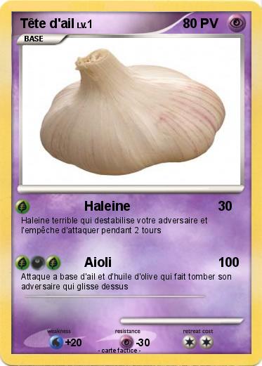 Pokemon Tête d'ail