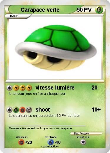 Pokemon Carapace verte