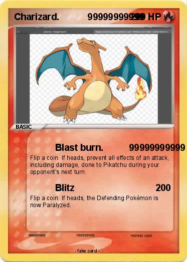 Pokemon Charizard.           99999999999