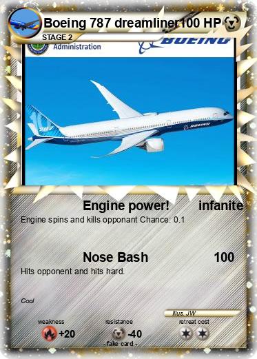 Pokemon Boeing 787 dreamliner