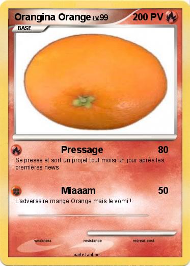 Pokemon Orangina Orange