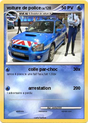 Pokemon voiture de police