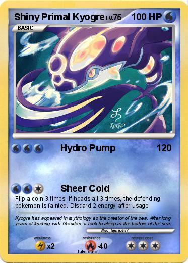 Pokemon Shiny Primal Kyogre