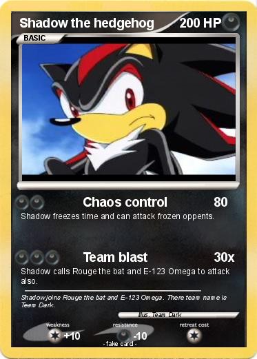 Pokemon Shadow the hedgehog