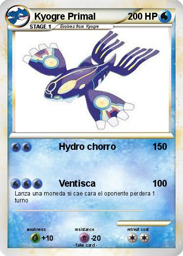 Pokemon Kyogre Primal