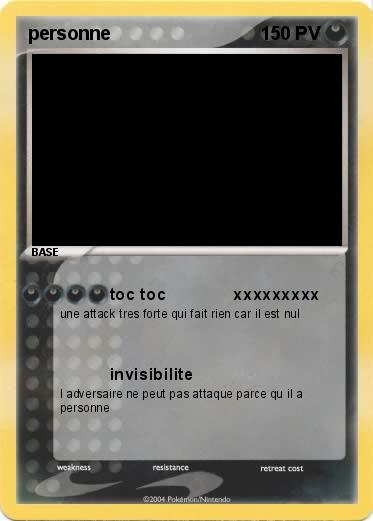 Pokemon personne