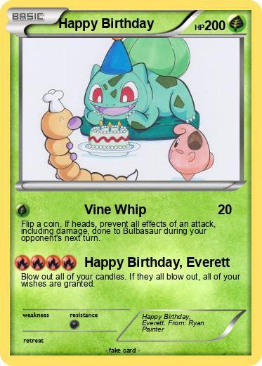 Pokemon Happy Birthday
