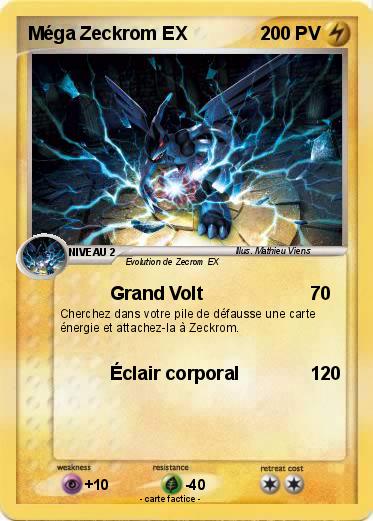 Pokemon Méga Zeckrom EX