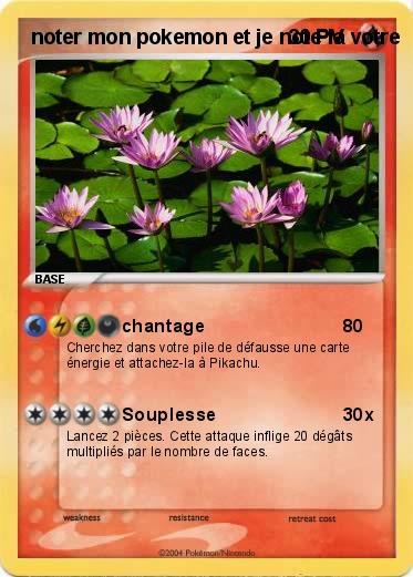 Pokemon noter mon pokemon et je note la votre