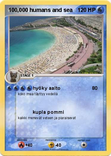 Pokemon 100,000 humans and sea