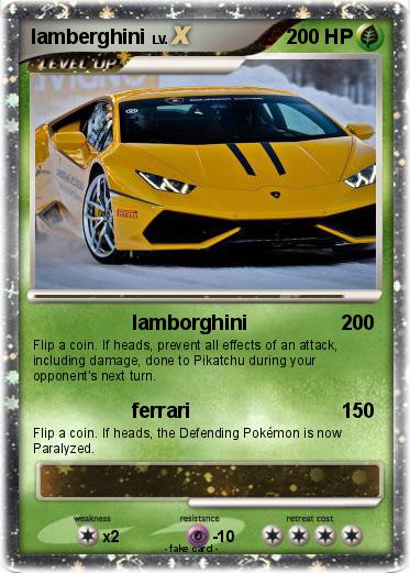 Pokemon lamberghini