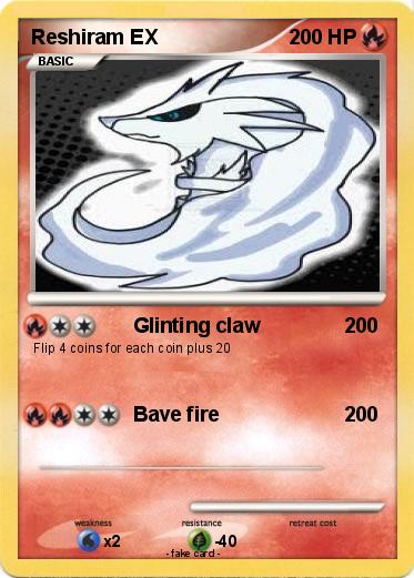 Pokemon Reshiram EX