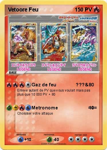 Pokemon Vetoore Feu
