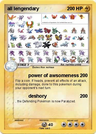 Pokemon all lengendary