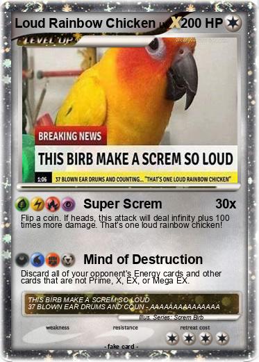 Pokemon Loud Rainbow Chicken