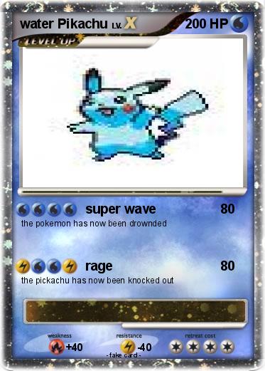 Pokemon water Pikachu