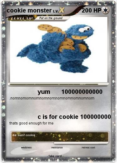 Pokemon cookie monster