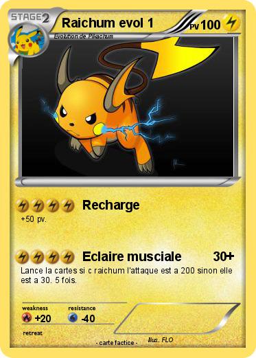Pokemon Raichum evol 1