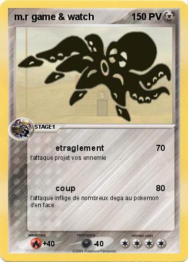 Pokemon m.r game & watch