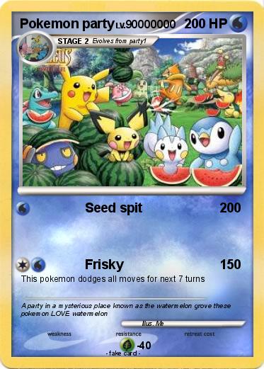 Pokemon Pokemon party