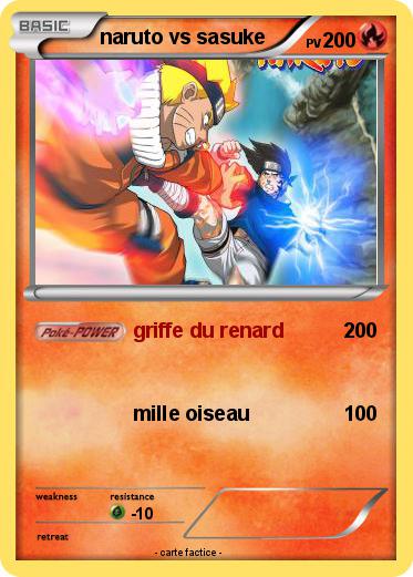 Pokemon naruto vs sasuke