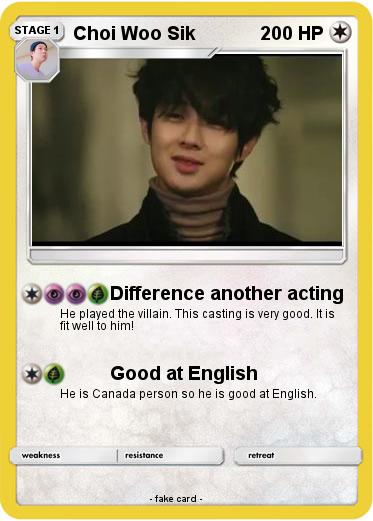 Pokemon Choi Woo Sik