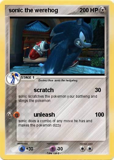 Pokemon sonic the werehog