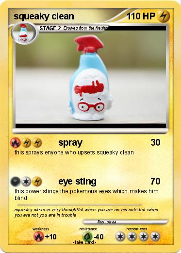 Pokemon squeaky clean